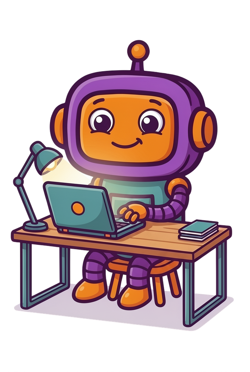 Vanta works at a laptop
